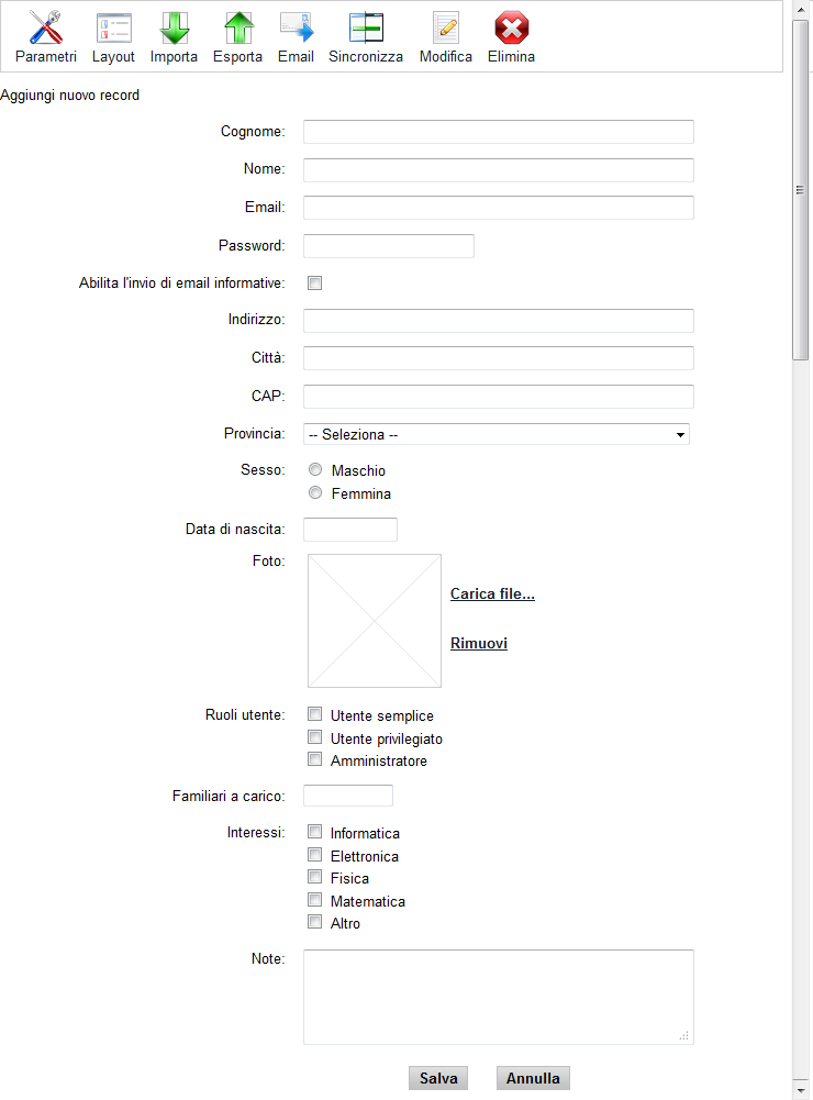 tipologie di campo di tabella Miglior cms italiano in AspNet e Bootstrap